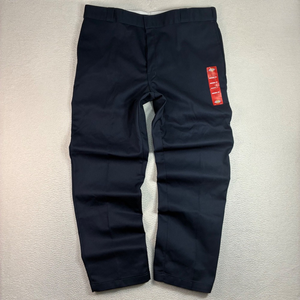 Dickies 874 Original Fit Flex Work Pants Men 42x32 Blue‎ Classic Straight NWT